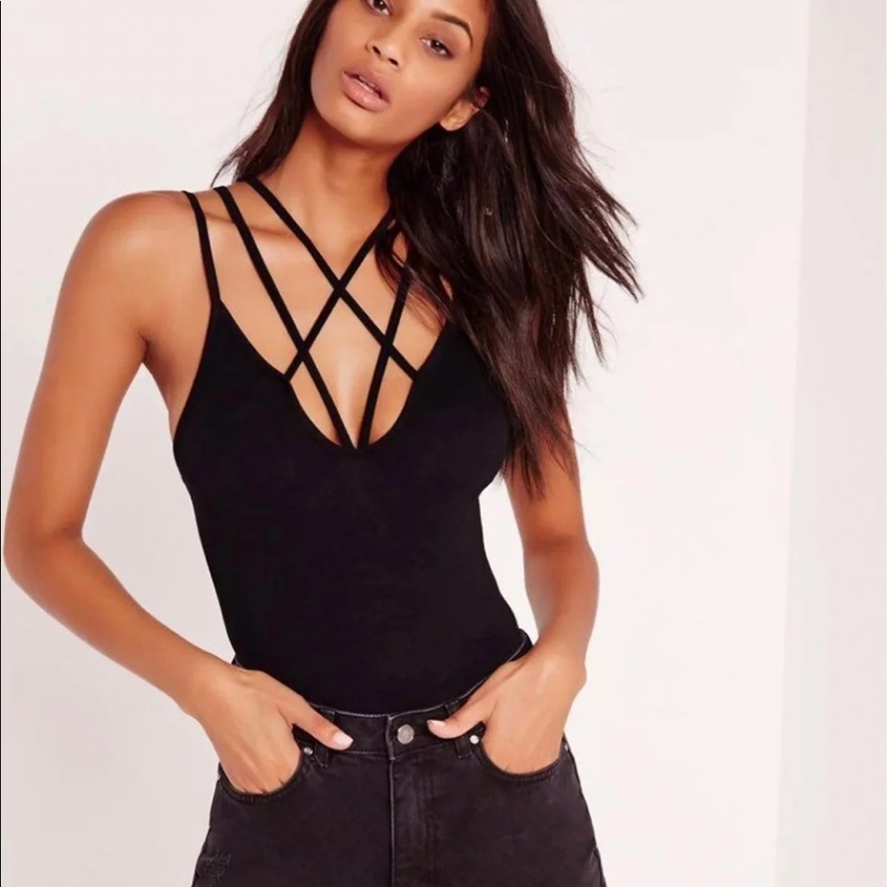Missguided criss cross bodysuit